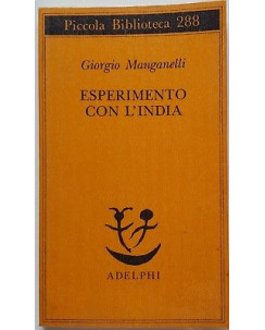 Giorgio Manganelli: Esperimento con l'India ed. Adelphi A49