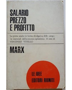 Karl Marx: Salario Prezzo e Profitto ed. Riuniti 1970 A97