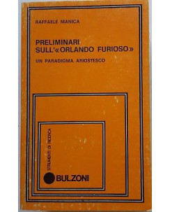 Raffaele Manica: Preliminari sull'Orlando Furioso ed. Bulzoni 1983 A97
