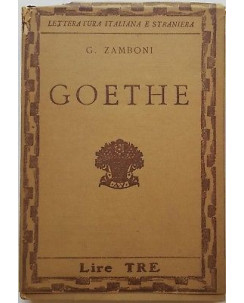 G. Zamboni: Goethe ed. Vallecchi 1932 A98