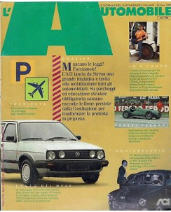 L'Automobile n.451 nov 1987 VW Golf,Ferrari  ed.Automobile
