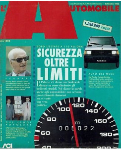L'Automobile n.463 set 1988 Fiat Panda,Enzo Ferrari ed.Automobile
