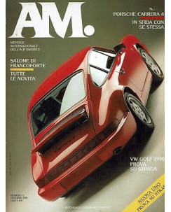 A.M. magazine automobile  2 ott 1989 Carrera 4 Golf 1990 Fiat UNO ed.Mondadori