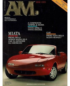 A.M. magazine automobile  9 mag 90Mazda MX 5 Clio Tempra Dedra ed.Mondadori