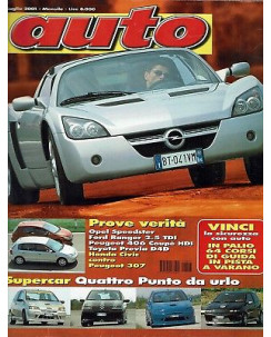 Auto n. 7 lug 2001Ford Ranger Peugeot 406 Civic Punto ed.Conti