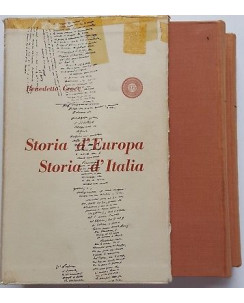 Croce: Storia d'Europa  Storia d'Italia ed. Laterza 2 VOL.CON COFANETTO 1964 A93