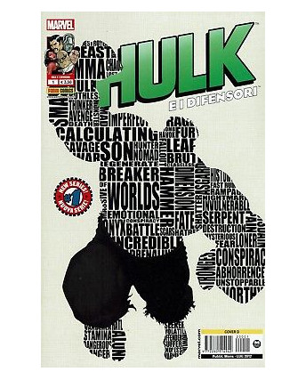 HULK E I DIFENSORI n. 1 COVER D ed. Panini NUOVO