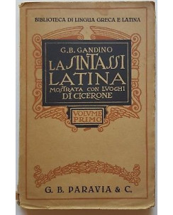 G. B. Gandino: La Sintassi Latina vol. I ed. G. B. Paravia & C. A17