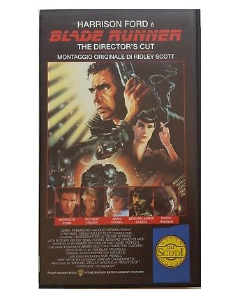 017 VHS Blade Runner di Ridley Scott con H. Ford - Montaggio Originale PIV 12905