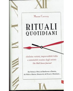 Mason Currey: Rituali quotidiani ed. Vallardi NUOVO SCONTO 50% A99