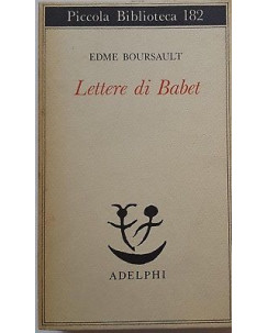 Edme Boursault: Lettere di Babet ed. Adelphi 1985 A98