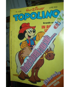 Topolino n.1376 ed. Walt Disney - Mondadori