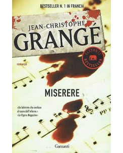 Jean C.Grange:Miserere ed.Garzanti NUOVO sconto 50% B02