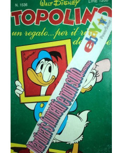 Topolino n.1536 ed. Walt Disney Mondadori