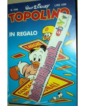 Topolino n.1558 ed.Walt Disney Mondadori