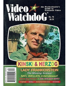 Video Watchdog  78 guide to Fantastic video:Mel Welles,Wicker Man,Kinski A94