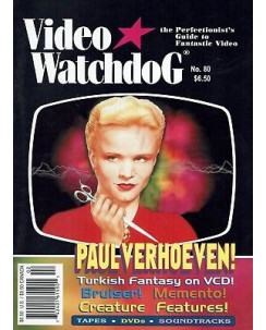 Video Watchdog  80 guide to Fantastic video:Verhoven,Memento,Creature Featur A94