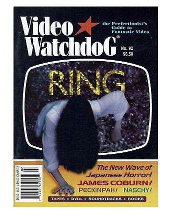 Video Watchdog  92 guide to Fantastic video:Ring,Naschy,Peckinpah A94