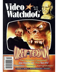 Video Watchdog  93 guide to Fantastic video:Curse of The demon,Gremlins,Harr A94