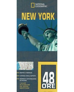 NEW YORK mappe e itinerari in 48 ore ed.National Geographic NUOVO sconto 50% B12