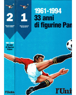 Album campionati 1961/94:33 anni figurine Panini Vol.1/2 ed.L'Unità FF19