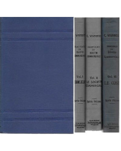 C. Vivante: Trattato di Diritto Commerciale 3 VOLUMI ed. Vallardi 1922/3 A66