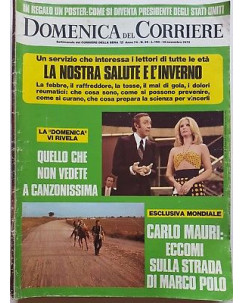 Domenica del Corriere 74/46 14/11/1972 Canzonissima, Ezra Pound, Canova FF15