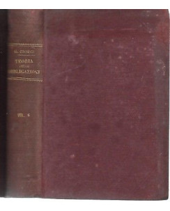 G. Giorgi: Teoria delle Obbligazioni vol. 6 ed. Fratelli Cammelli 1896 A59