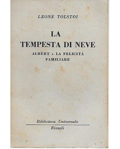 Leone Tolstoi: La tempesta di neve ed. BUR 1949 A15