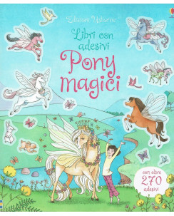 Libri con adesivi:Pony magici ed.Usborne NUOVO sconto 50% FF20