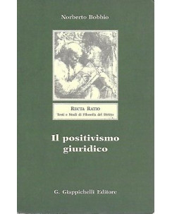 Norberto Bobbio: Il positivismo giuridico ed. Giappichelli A19