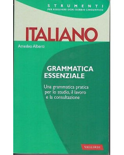 A.Alberti:italiano grammatica essenziale ed.Vallardi NUOVO sconto 50% B11