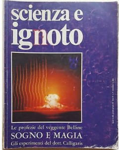Scienza e ignoto Anno 2 n  9 set 1973 Profezie di Belline, dott. Calligaris FF15