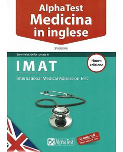 IMAT medicina in inglese Medical Admission Te ed.Alpha Test NUOVO sconto 50% B39