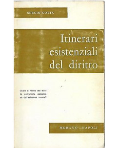 Sergio Cotta: Itinerari esistenziali del diritto ed. Morano 1972 A66