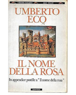 Umberto Eco : Il Nome della Rosa ed. Bompiani A22