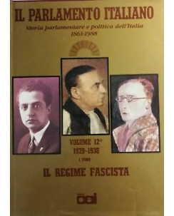 Il Parlamento Italiano 1861/1988 vol. 12 [1929-1938] ed. Nuova Cei 1990 FF02