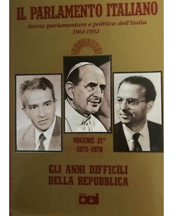 Il Parlamento Italiano 1861/1988 vol. 21 [1973-1976] ed. Nuova Cei 1992 FF03