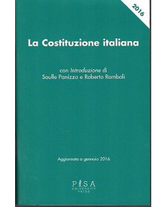 La Costituzione Italiana aggiornata a gen 2016 ed. Pisa Uni NUOVO SCONTO 50% B06