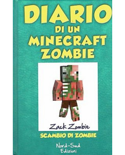 Diario di un Minecraft Zombie Zack Zombie ed.Nord Sud NUOVO sconto 50% B18