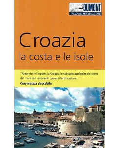 Croazia la costa e le isole con mappa ed.Dumont NUOVO sconto 50% B18