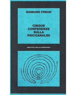 S.Freud:cinque conferenze sulla psicoanalisi ed.Bollati NUOVO sconto 50% B19