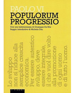 Paolo VI:popolorum progressio ed.Castevecchi NUOVO sconto 50% B09
