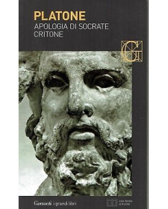 Platone:apologia di Socrate Critone ed.Garzanti NUOVO sconto 50% B20