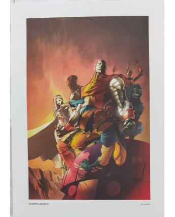 X-Men Stampa di Giuseppe Camuncoli 25x35 cm ed.Panini FU06