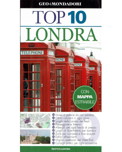 Top 10:Londra con mappa estraibile ed.Mondadori NUOVO sconto 50% B38
