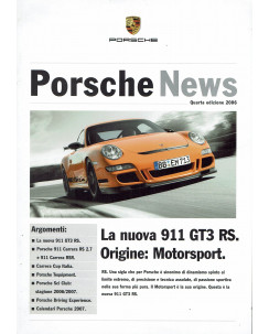 Porsche News nuova 911 GT3 RS IV edizione 2006 ed. Porsche A69