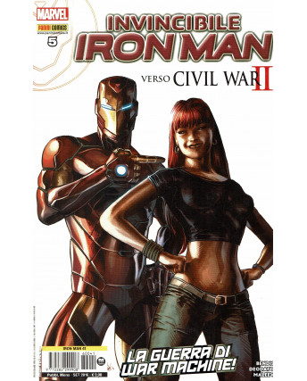 Iron Man  41 invincibile Iron Man 5 verso Civil War II ed.Panini