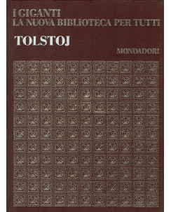 I GIGANTI La nuova biblioteca per tutti n.24: Tolstoj ed.MONDADORI A61