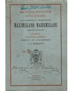 Secunda Synodus Dioecesana:Maximiliano Massimiliani ed.Faventiae A68